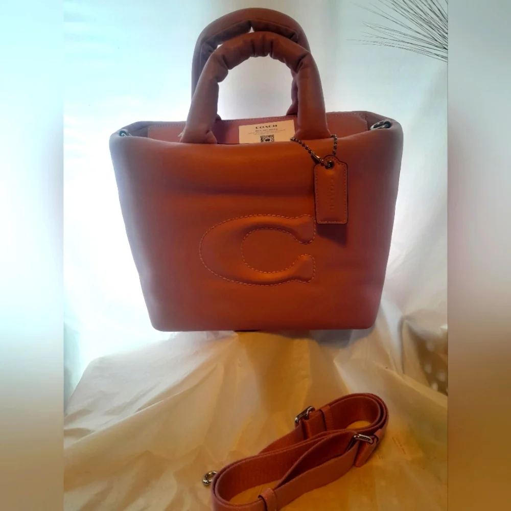 New Coach Pillow Tote (Pink Tulip Color) ๐ธ NWT ๐ธ - Picture 5 of 15